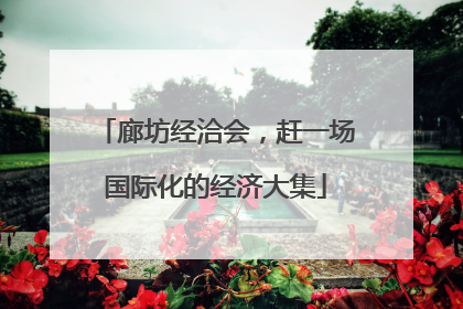 廊坊经洽会，赶一场国际化的经济大集
