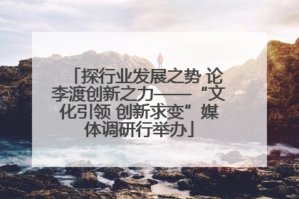 探行业发展之势 论李渡创新之力——“文化引领 创新求变”媒体调研行举办