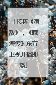 接棒《宿敌》，《藏海传》东方卫视开播即燃