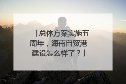 总体方案实施五周年，海南自贸港建设怎么样了？