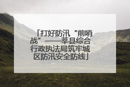 打好防汛“前哨战”——莘县综合行政执法局筑牢城区防汛安全防线