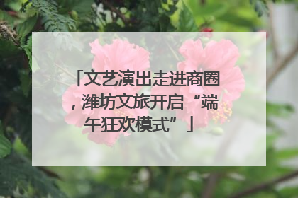 文艺演出走进商圈，潍坊文旅开启“端午狂欢模式”