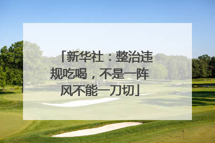 新华社：整治违规吃喝，不是一阵风不能一刀切