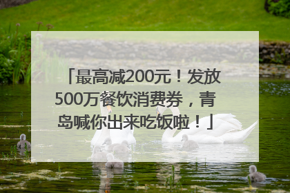 最高减200元！发放500万餐饮消费券，青岛喊你出来吃饭啦！