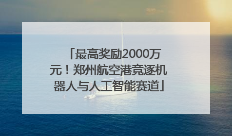 最高奖励2000万元！郑州航空港竞逐机器人与人工智能赛道