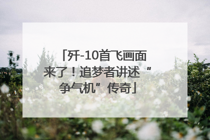 歼-10首飞画面来了！追梦者讲述“争气机”传奇