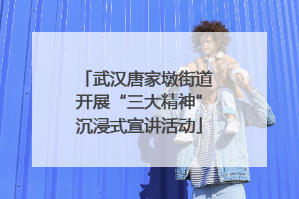 武汉唐家墩街道开展“三大精神”沉浸式宣讲活动