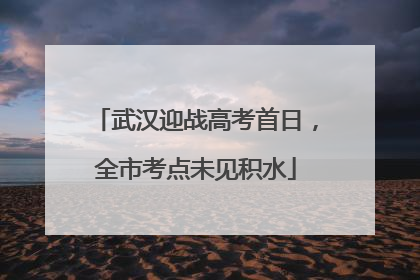 武汉迎战高考首日，全市考点未见积水