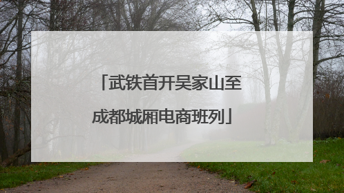 武铁首开吴家山至成都城厢电商班列