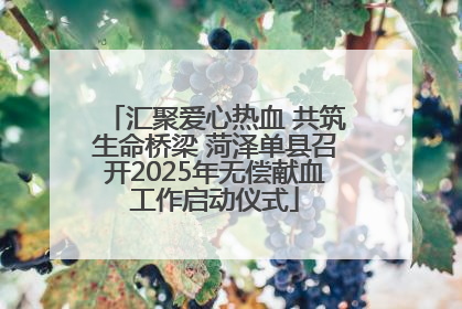 汇聚爱心热血 共筑生命桥梁 菏泽单县召开2025年无偿献血工作启动仪式