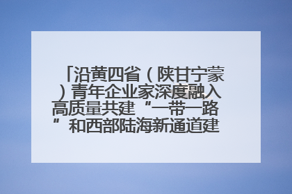 沿黄四省（陕甘宁蒙）青年企业家深度融入高质量共建“一带一路”和西部陆海新通道建设战略合作交流会在甘肃兰州召开
