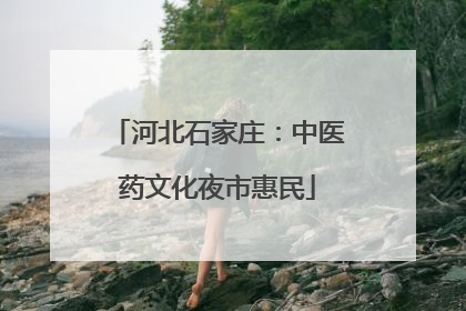 河北石家庄：中医药文化夜市惠民