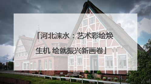 河北涞水：艺术彩绘焕生机 绘就振兴新画卷