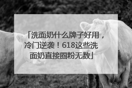 洗面奶什么牌子好用，冷门逆袭！618这些洗面奶直接圈粉无数