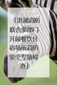 洪湖消防联合多部门开展餐饮住宿场所消防安全专项检查