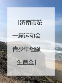 济南市第一届运动会青少年组诞生首金