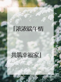 浓浓端午情 共筑幸福家
