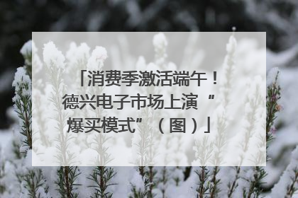 消费季激活端午！德兴电子市场上演“爆买模式”（图）