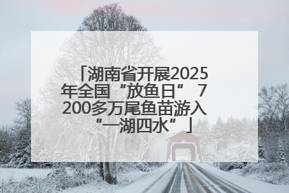 湖南省开展2025年全国“放鱼日” 7200多万尾鱼苗游入“一湖四水”