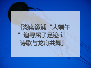 湖南溆浦“大端午”追寻屈子足迹 让诗歌与龙舟共舞