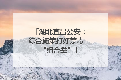 湖北宜昌公安：综合施策打好禁毒“组合拳”