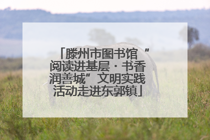 滕州市图书馆“阅读进基层・书香润善城”文明实践活动走进东郭镇