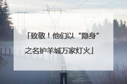 致敬！他们以“隐身”之名护羊城万家灯火