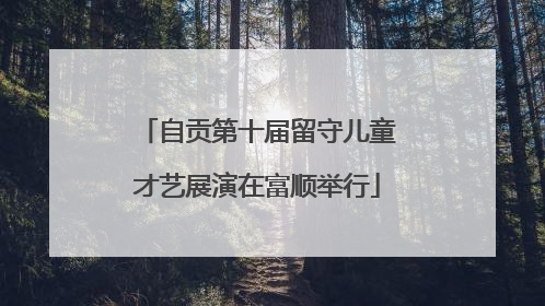 自贡第十届留守儿童才艺展演在富顺举行