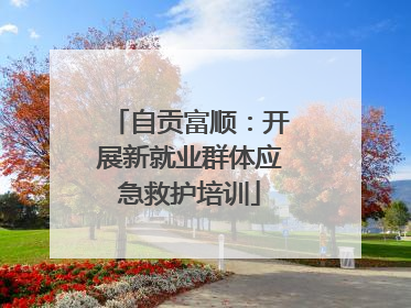自贡富顺：开展新就业群体应急救护培训