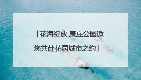 花海绽放 康庄公园邀您共赴花园城市之约