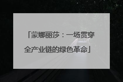 蒙娜丽莎：一场贯穿全产业链的绿色革命