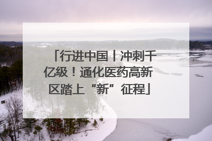 行进中国丨冲刺千亿级！通化医药高新区踏上“新”征程