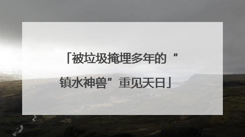 被垃圾掩埋多年的“镇水神兽”重见天日