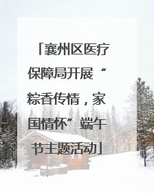 襄州区医疗保障局开展“粽香传情，家国情怀”端午节主题活动