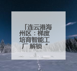 连云港海州区：梯度培育智能工厂 解锁“智造”升级新密码