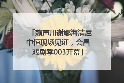 赖声川谢娜海清屈中恒现场见证，会昌戏剧季003开幕