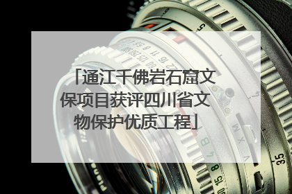 通江千佛岩石窟文保项目获评四川省文物保护优质工程