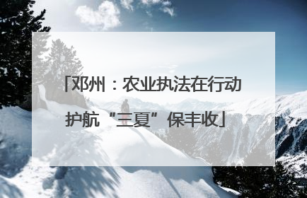 邓州：农业执法在行动 护航“三夏”保丰收