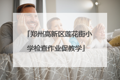 郑州高新区莲花街小学检查作业促教学