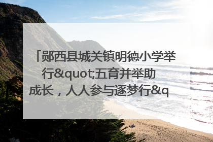 郧西县城关镇明德小学举行"五育并举助成长，人人参与逐梦行"庆六一活动