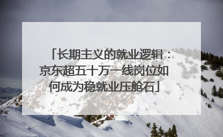 长期主义的就业逻辑：京东超五十万一线岗位如何成为稳就业压舱石
