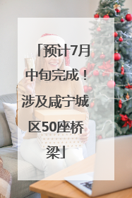 预计7月中旬完成！涉及咸宁城区50座桥梁
