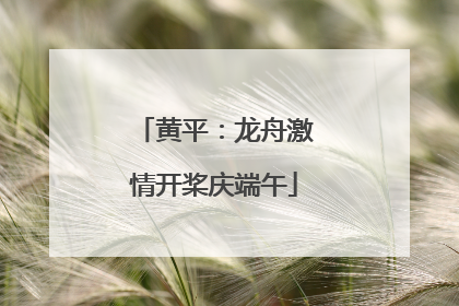 黄平：龙舟激情开桨庆端午