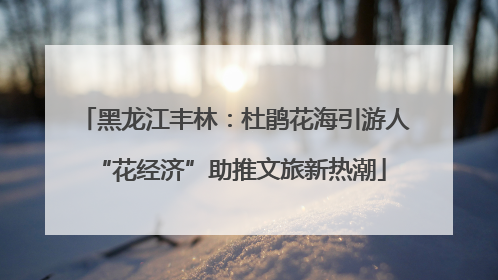 黑龙江丰林：杜鹃花海引游人 “花经济”助推文旅新热潮