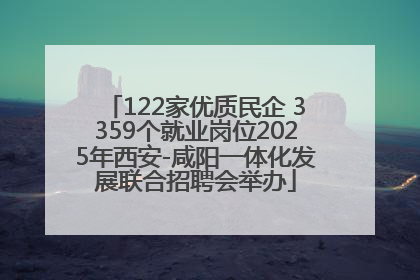 122家优质民企 3359个就业岗位2025年西安-咸阳一体化发展联合招聘会举办