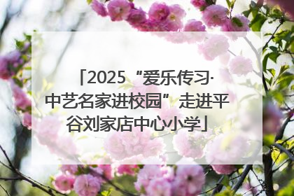 2025“爱乐传习·中艺名家进校园”走进平谷刘家店中心小学