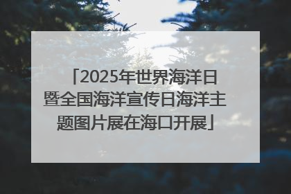 2025年世界海洋日暨全国海洋宣传日海洋主题图片展在海口开展