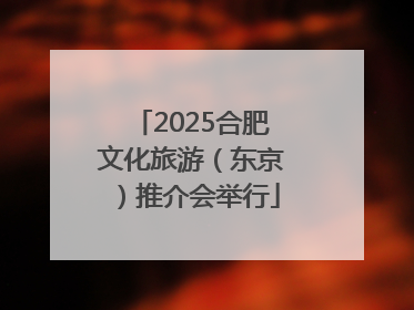 2025合肥文化旅游（东京）推介会举行