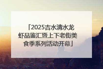 2025吉水清水龙虾品鉴汇暨上下老街美食季系列活动开幕