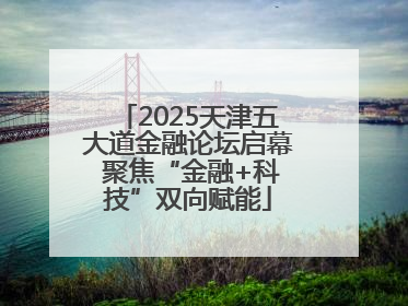 2025天津五大道金融论坛启幕 聚焦“金融+科技”双向赋能